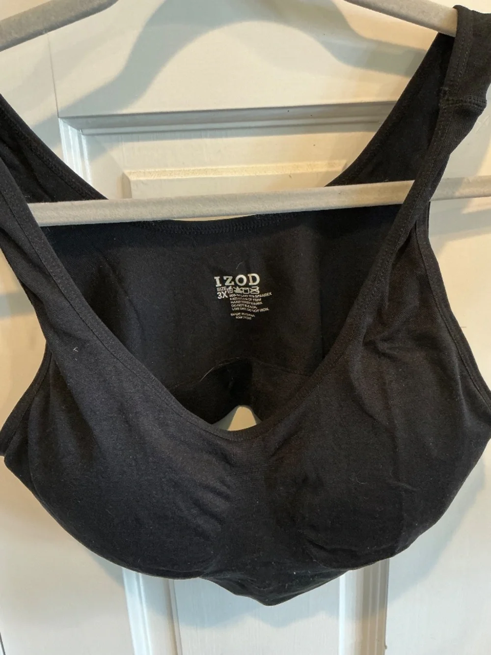 Izod pullover bra brand new with tags in black!  Plus size 3x